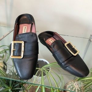 Bally Buckle Loafers - Black 37 W (US7)